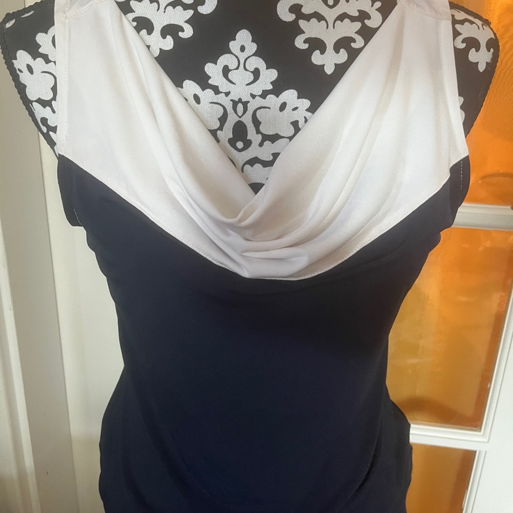Blue and White Nautical Tank